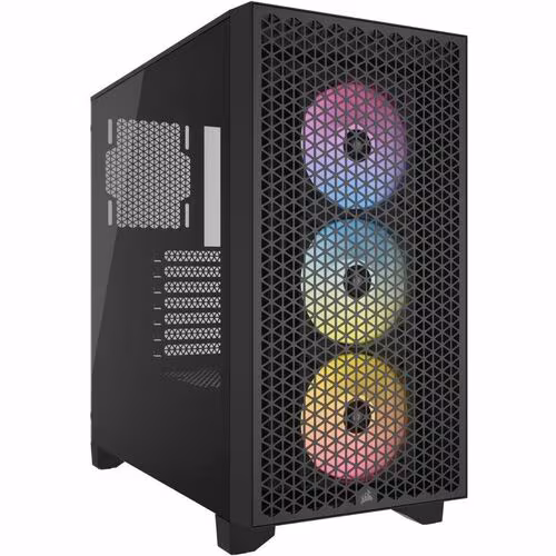Corsair AIRFLOW Carcasa para computdora - ATX Placa base admitida - Media Torre - Vidrio templado, Acero